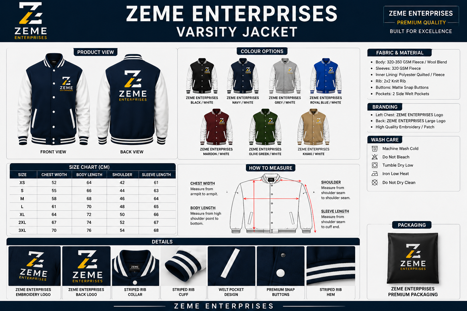 ZEME Varsity Jacket